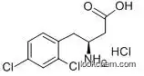 Molecular Structure of 270063-47-3 ((S)-3-Amino-4-(2,4-dichlorophenyl)butanoic acid hydrochloride)